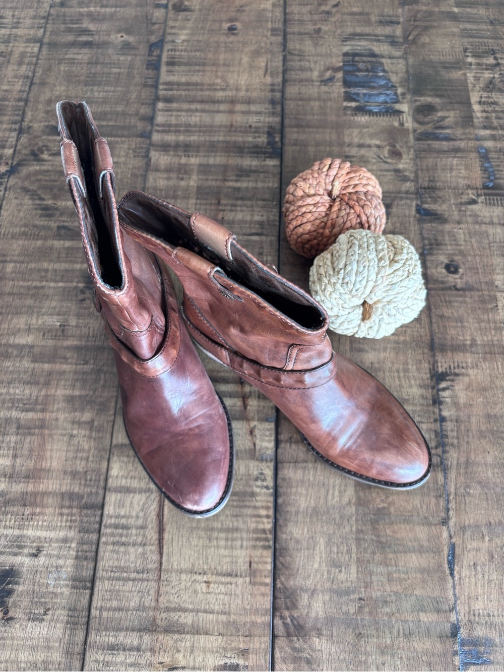 LOFT Leather Ankle Boots – 6M – Vintage Brown Fall Boots